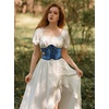 image:imageScarlet Darkness Corset Belt for Women Renaissance Lace up Floral CorsetsBlue Planet