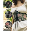 image:imageScarlet Darkness Corset Belt for Women Renaissance Lace up Floral CorsetsDeep Pink Floral