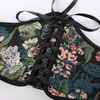 image:imageScarlet Darkness Corset Belt for Women Renaissance Lace up Floral CorsetsDeep Pink Floral