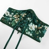 image:imageScarlet Darkness Corset Belt for Women Renaissance Lace up Floral CorsetsGreen Gold Floral