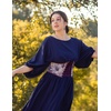 image:imageScarlet Darkness Corset Belt for Women Renaissance Lace up Floral CorsetsPurple Floral