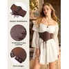 image:imageScarlet Darkness Corset Belt for Women Renaissance Pirate CorsetBrown