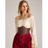 image:imageScarlet Darkness Corset Belt for Women Renaissance Pirate CorsetBrown