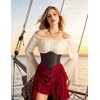 image:imageScarlet Darkness Corset Belt for Women Renaissance Pirate CorsetDark Chocolate