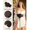 image:imageScarlet Darkness Corset Belt for Women Renaissance Pirate CorsetDark Chocolate