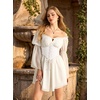 image:imageScarlet Darkness Corset Belt for Women Renaissance Pirate CorsetIvory White