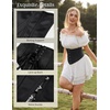 image:imageScarlet Darkness Corset Belt for Women Satin Waist Training Cincher CorsetBlack