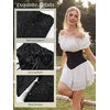 image:imageScarlet Darkness Corset Belt for Women Satin Waist Training Cincher CorsetBlack Jacquard