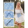 image:imageScarlet Darkness Corset Belt for Women Satin Waist Training Cincher CorsetBlue Jacquard