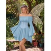 image:imageScarlet Darkness Corset Belt for Women Satin Waist Training Cincher CorsetBlue Jacquard