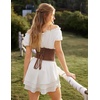 image:imageScarlet Darkness Corset Belt for Women Satin Waist Training Cincher CorsetBrown