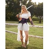 image:imageScarlet Darkness Corset Belt for Women Satin Waist Training Cincher CorsetDeep Purple