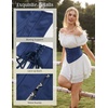 image:imageScarlet Darkness Corset Belt for Women Satin Waist Training Cincher CorsetNavy Blue