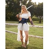 image:imageScarlet Darkness Corset Belt for Women Satin Waist Training Cincher CorsetNavy Blue
