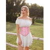 image:imageScarlet Darkness Corset Belt for Women Satin Waist Training Cincher CorsetPink Jacquard