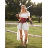 image:imageScarlet Darkness Corset Belt for Women Satin Waist Training Cincher CorsetWine