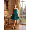 image:imageScarlet Darkness Corset Mini Dress Adjustable Straps Sundress with PocketsDark Green
