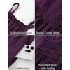 image:imageScarlet Darkness Corset Mini Dress Adjustable Straps Sundress with PocketsDeep Purple