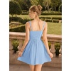 image:imageScarlet Darkness Corset Mini Dress Adjustable Straps Sundress with PocketsLight Blue