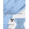 image:imageScarlet Darkness Corset Mini Dress Adjustable Straps Sundress with PocketsLight Blue