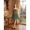 image:imageScarlet Darkness Corset Mini Dress Adjustable Straps Sundress with PocketsOlive Green