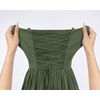 image:imageScarlet Darkness Corset Mini Dress Adjustable Straps Sundress with PocketsOlive Green