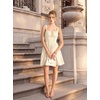 image:imageScarlet Darkness Corset Mini Dress Adjustable Straps Sundress with PocketsOyster White