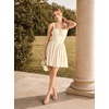 image:imageScarlet Darkness Corset Mini Dress Adjustable Straps Sundress with PocketsOyster White