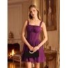 image:imageScarlet Darkness Corset Mini Dress Adjustable Straps Sundress with PocketsPurple Red