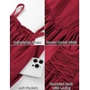 image:imageScarlet Darkness Corset Mini Dress Adjustable Straps Sundress with PocketsRed