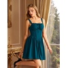 image:imageScarlet Darkness Corset Mini Dress Adjustable Straps Sundress with PocketsRoyal Blue