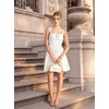 image:imageScarlet Darkness Corset Mini Dress Adjustable Straps Sundress with PocketsWhite