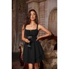 image:imageScarlet Darkness Corset Mini Dress for Women Teens Grad Homecoming SundressBlack