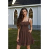 image:imageScarlet Darkness Corset Mini Dress for Women Teens Grad Homecoming SundressChocolate