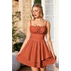 image:imageScarlet Darkness Corset Mini Dress for Women Teens Grad Homecoming SundressCoral
