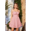 image:imageScarlet Darkness Corset Mini Dress for Women Teens Grad Homecoming SundressCoral Pink