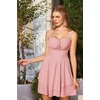 image:imageScarlet Darkness Corset Mini Dress for Women Teens Grad Homecoming SundressCoral Pink