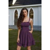image:imageScarlet Darkness Corset Mini Dress for Women Teens Grad Homecoming SundressDark Purple