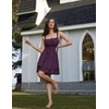 image:imageScarlet Darkness Corset Mini Dress for Women Teens Grad Homecoming SundressDark Purple