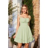 image:imageScarlet Darkness Corset Mini Dress for Women Teens Grad Homecoming SundressGrass Green