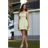 image:imageScarlet Darkness Corset Mini Dress for Women Teens Grad Homecoming SundressGrass Green
