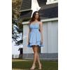 image:imageScarlet Darkness Corset Mini Dress for Women Teens Grad Homecoming SundressLight Blue