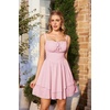 image:imageScarlet Darkness Corset Mini Dress for Women Teens Grad Homecoming SundressLight Pink