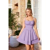 image:imageScarlet Darkness Corset Mini Dress for Women Teens Grad Homecoming SundressLight Purple