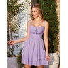 image:imageScarlet Darkness Corset Mini Dress for Women Teens Grad Homecoming SundressLight Purple