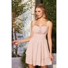 image:imageScarlet Darkness Corset Mini Dress for Women Teens Grad Homecoming SundressOatmeal