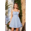 image:imageScarlet Darkness Corset Mini Dress for Women Teens Grad Homecoming SundressPale Blue