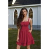 image:imageScarlet Darkness Corset Mini Dress for Women Teens Grad Homecoming SundressRed