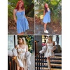 image:imageScarlet Darkness Corset Mini Dress for Women Teens Grad Homecoming SundressRed