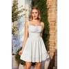 image:imageScarlet Darkness Corset Mini Dress for Women Teens Grad Homecoming SundressWhite